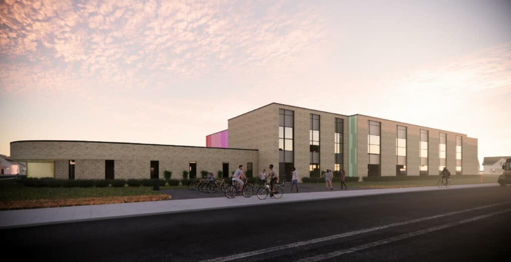 Extérieur d'une école